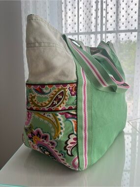 Vera Bradley Large Canvas Beach Tote in “Tutti Frutti” Pattern